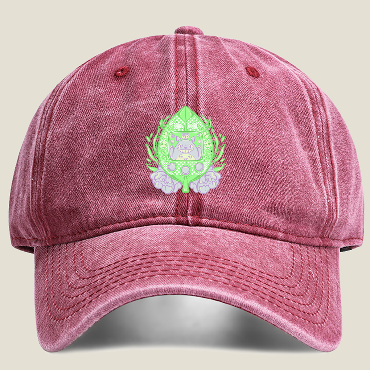 Totoro Tamagotchi Level Up - Washed Denim - Baseball Cap