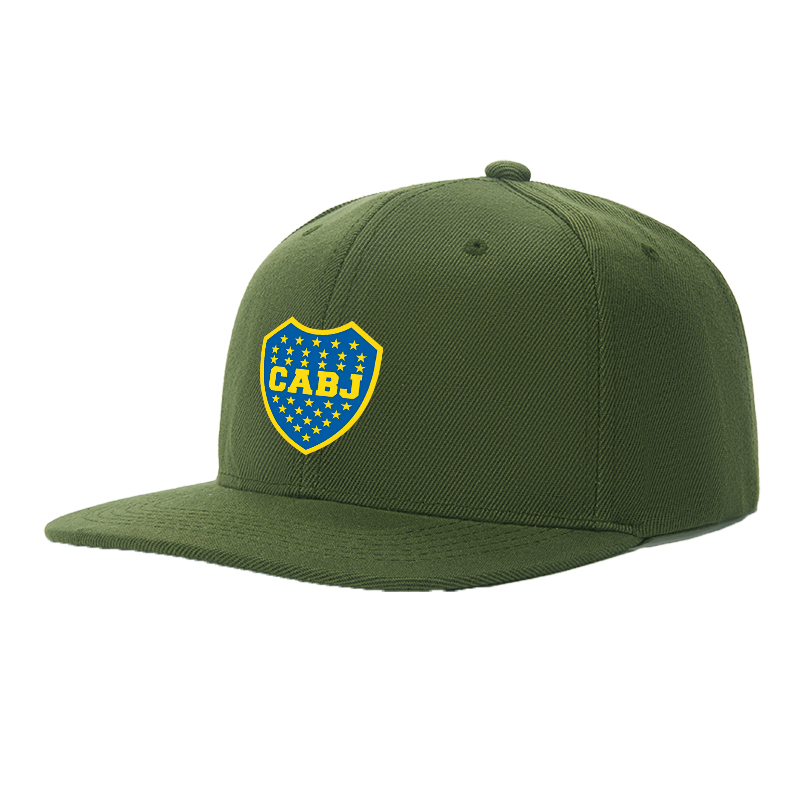 Flat Brim Baseball Cap CABJ Shield Logo Print Streetwear Underground Skate Style for Basketball Court Skate Park Urban Lifestyle Skateboarders Rappers Streetwear Enthusiasts