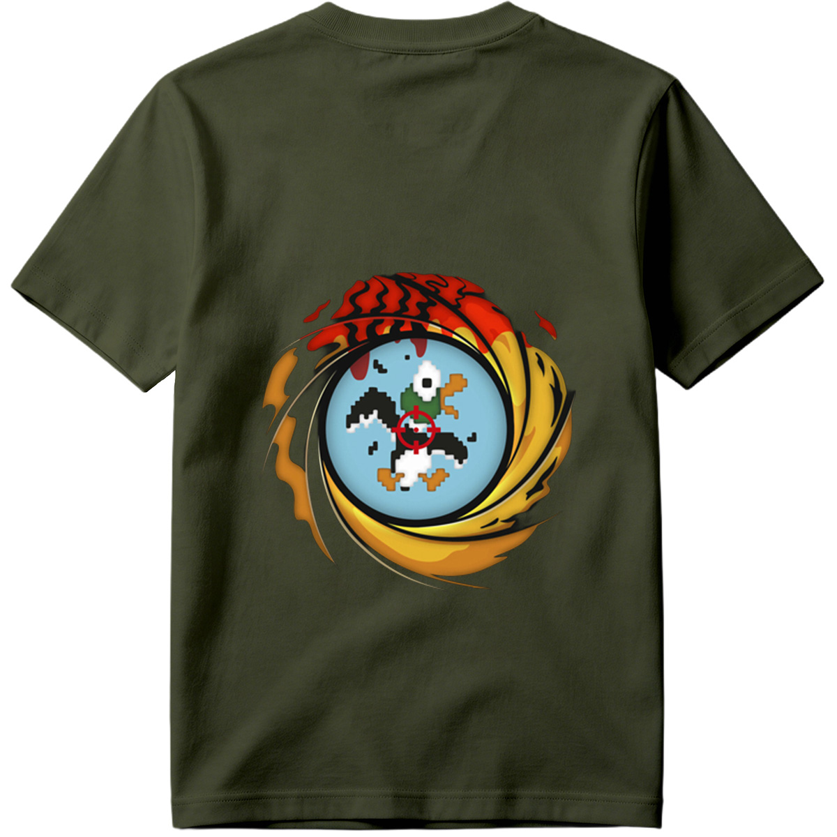 Duck Hunt: Pixel Duck in the Crosshairs - Tee