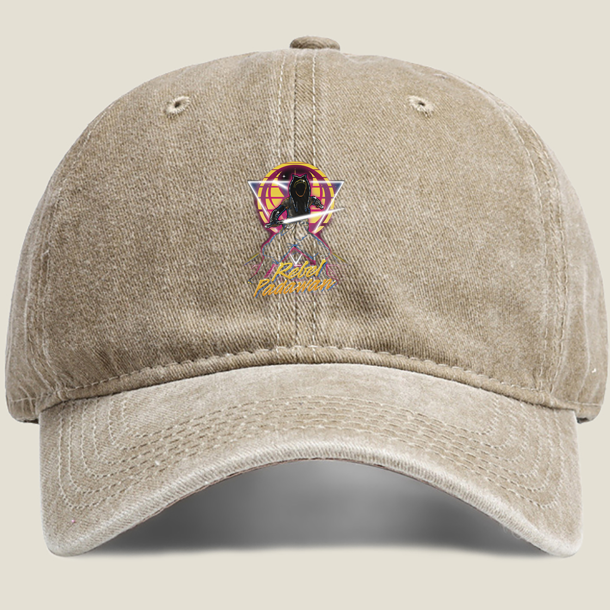 Rebel Padawan: Star Wars Inspired Warrior - Washed Denim - Baseball Cap