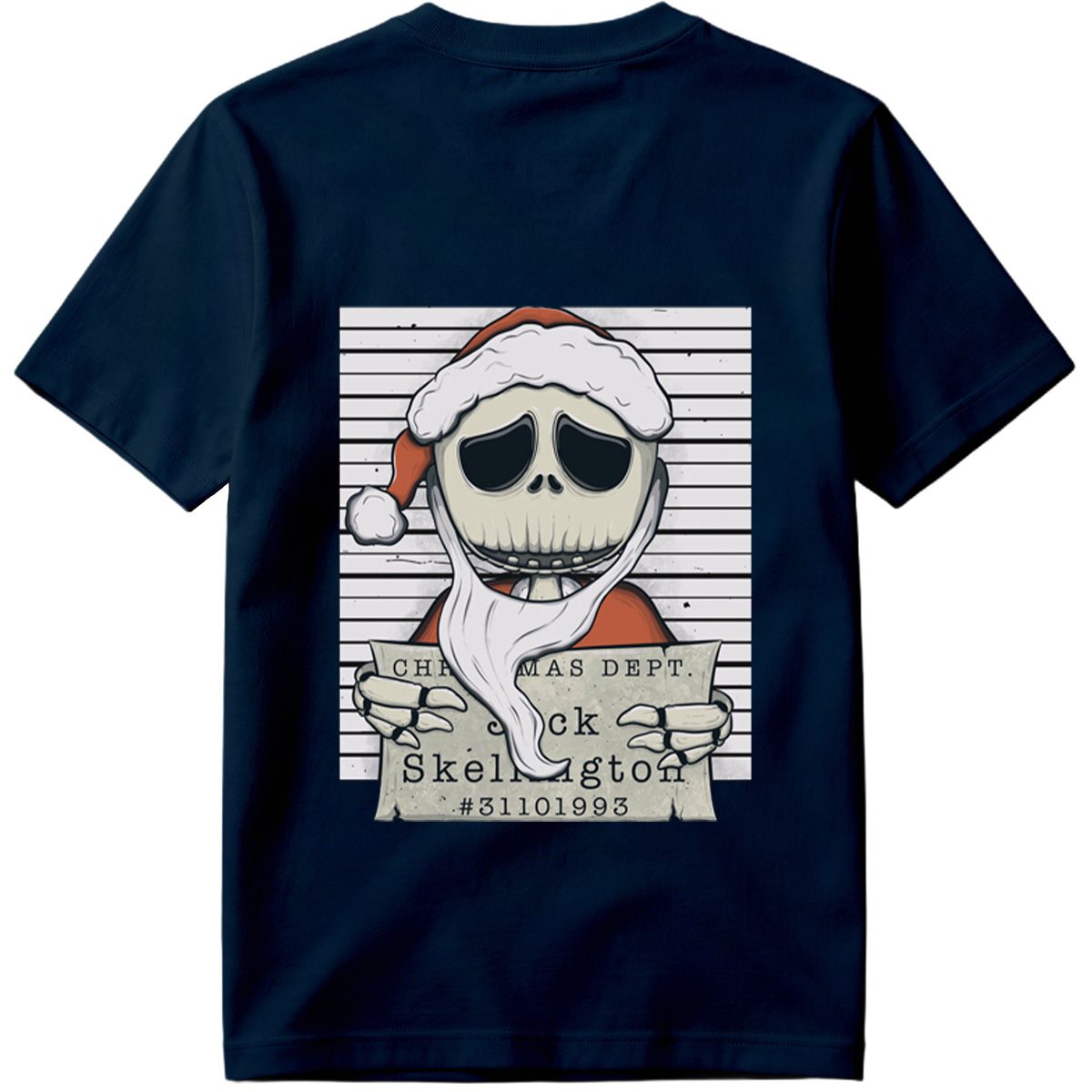 Jack Skellington Christmas Dept Mugshot - Tee