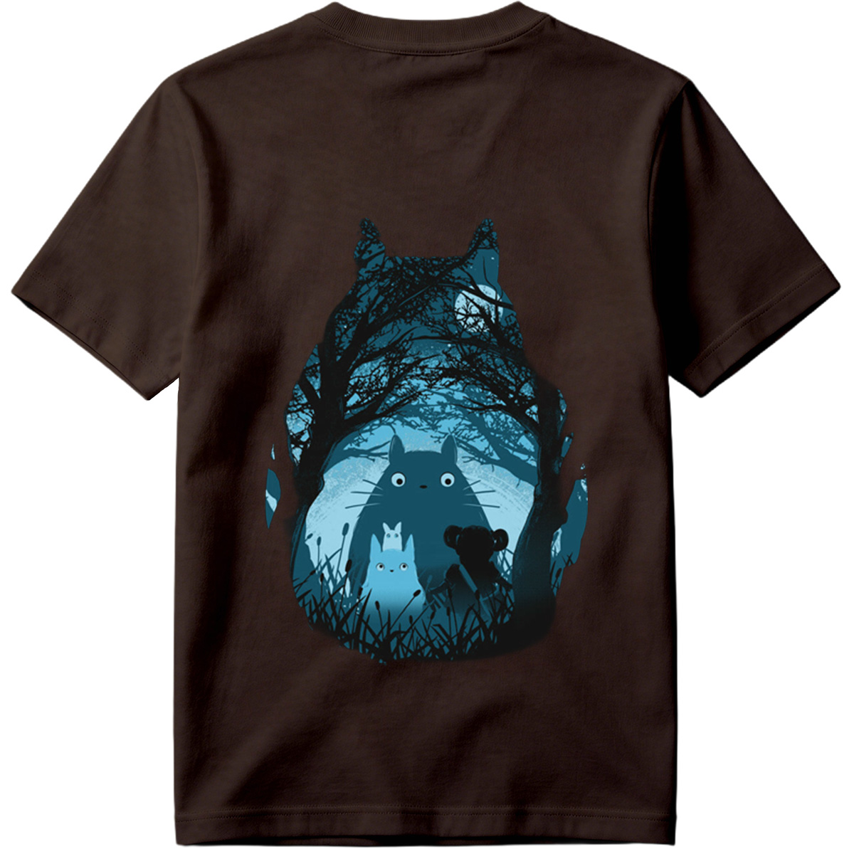 Totoro and Friends in the Moonlit Forest - Tee