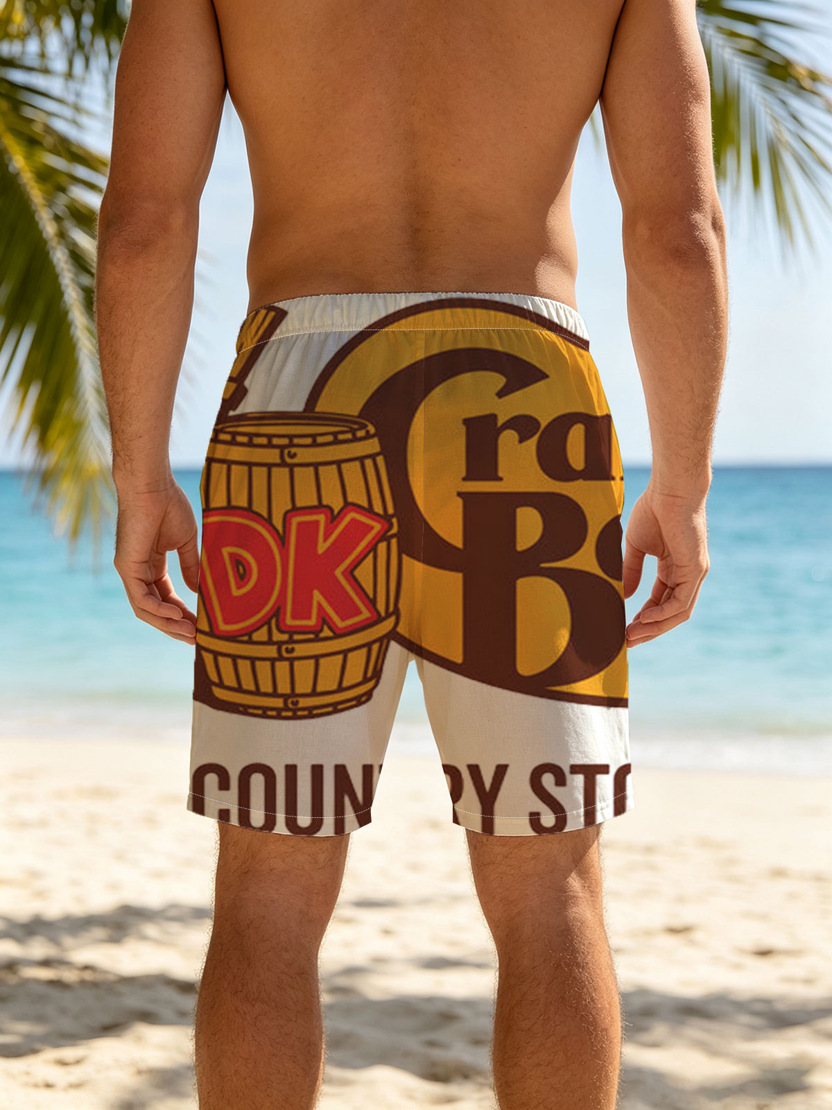 Cranky Barrel DK Country Store Featuring Donkey Kong -  Beach shorts