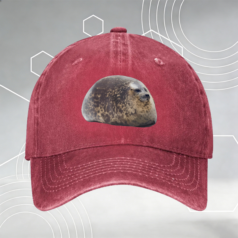 New Baseball Cap with Cute Snake Eating Noodles Print 