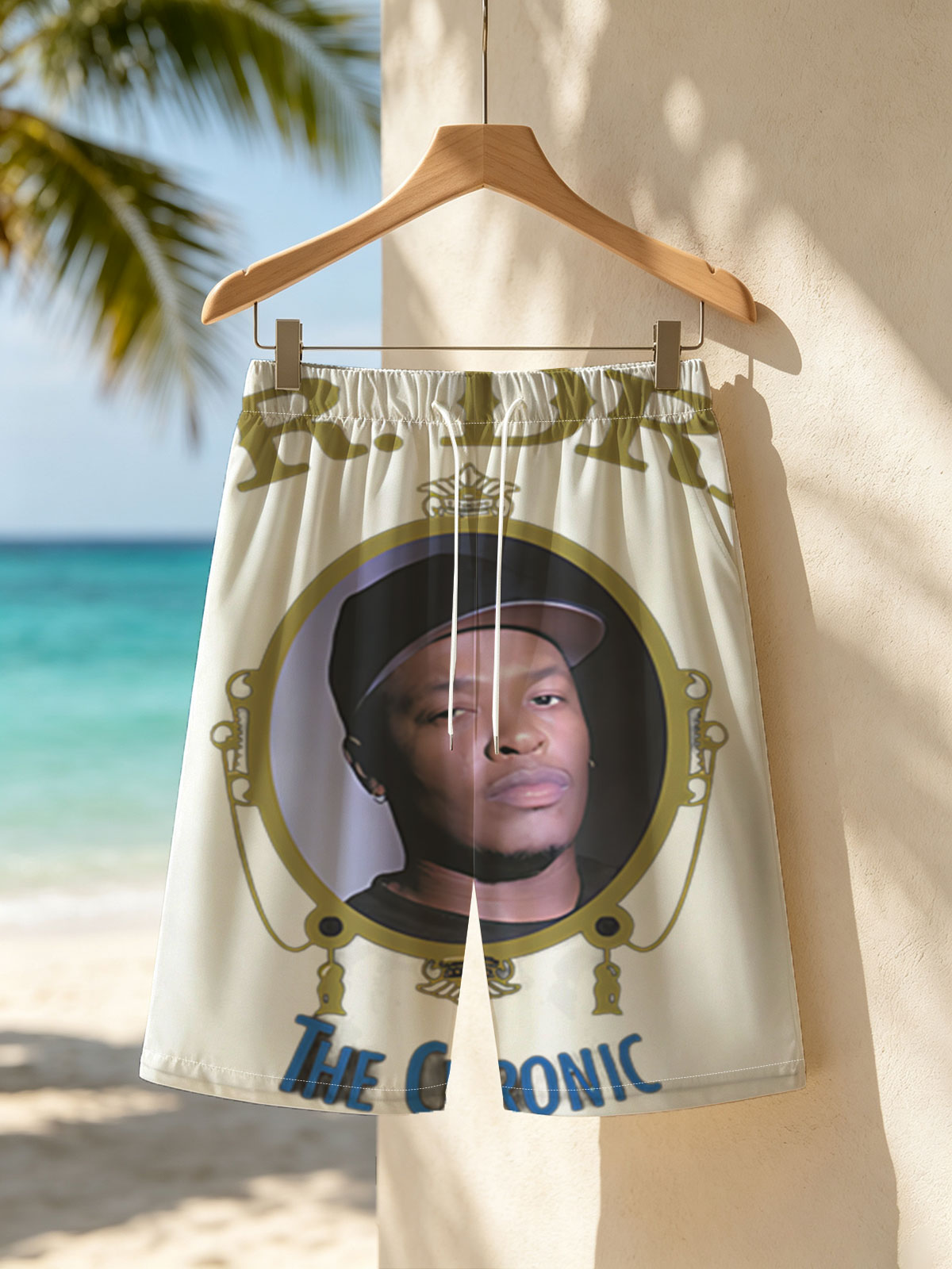Dr. Dre - The Chronic Album Cover -  Beach shorts