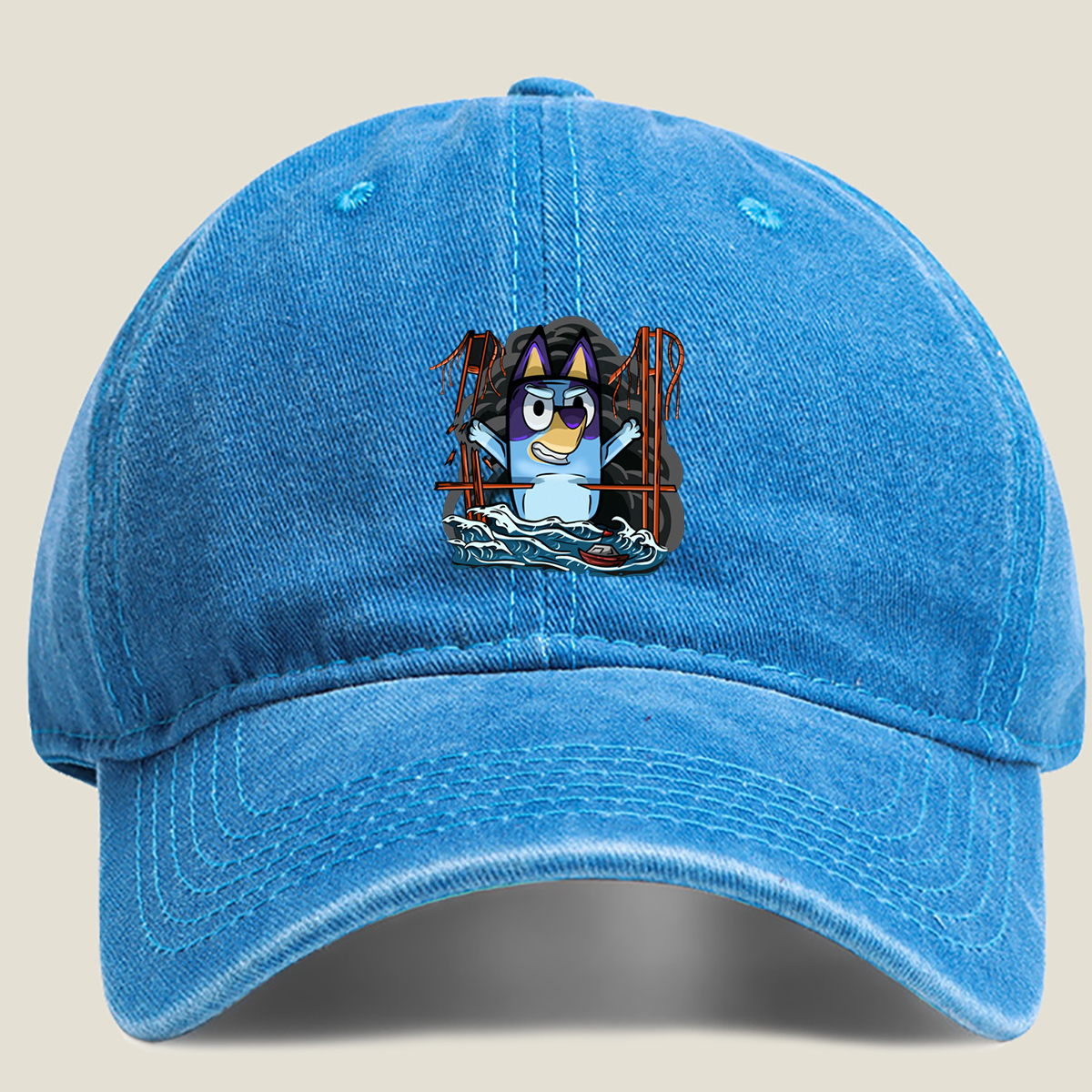 Bluey Pirate Adventure - Washed Denim - Baseball Cap