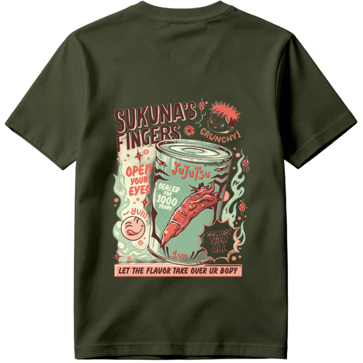 Sukuna's Fingers: Jujutsu Kaisen Crunchy Snack Ad - Tee