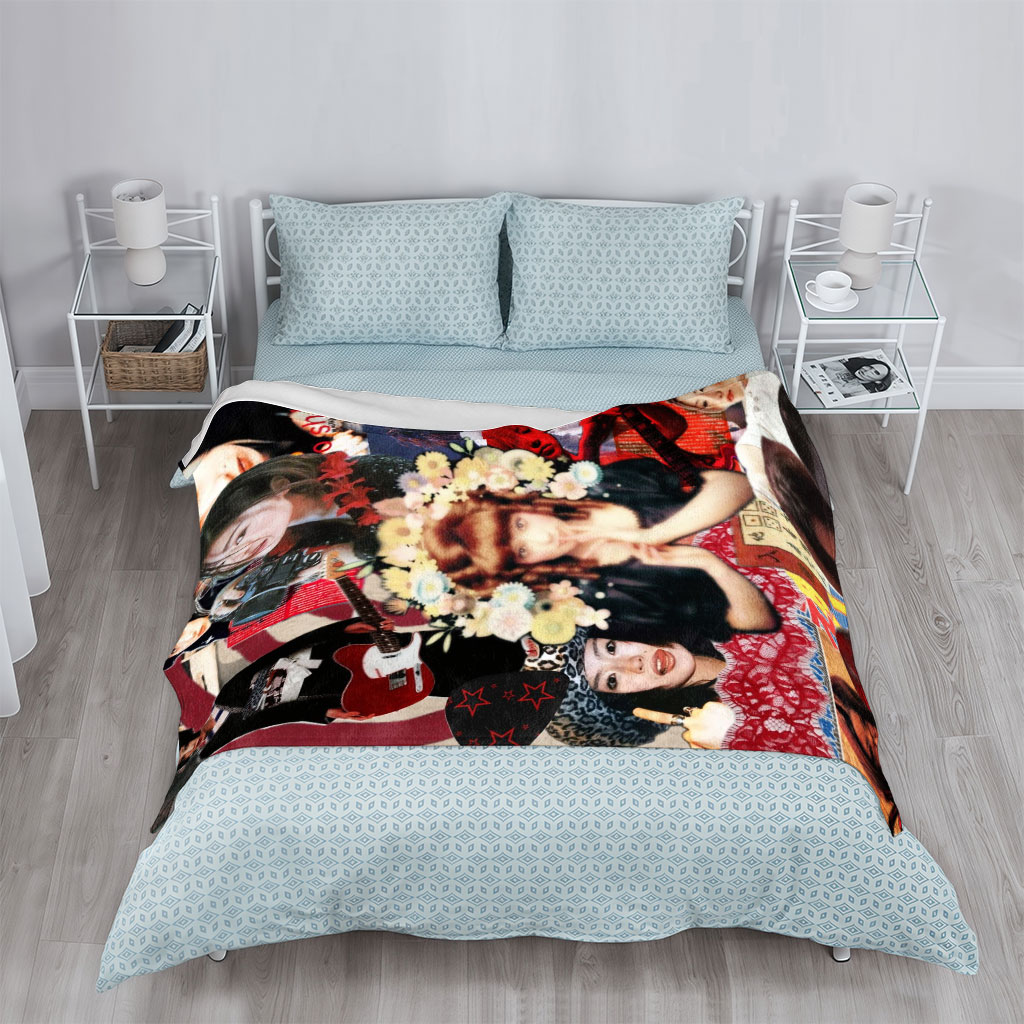 Shena Ringo Collage - A Vibrant Montage of Music, Fashion, and Artistic Expression - Blankets