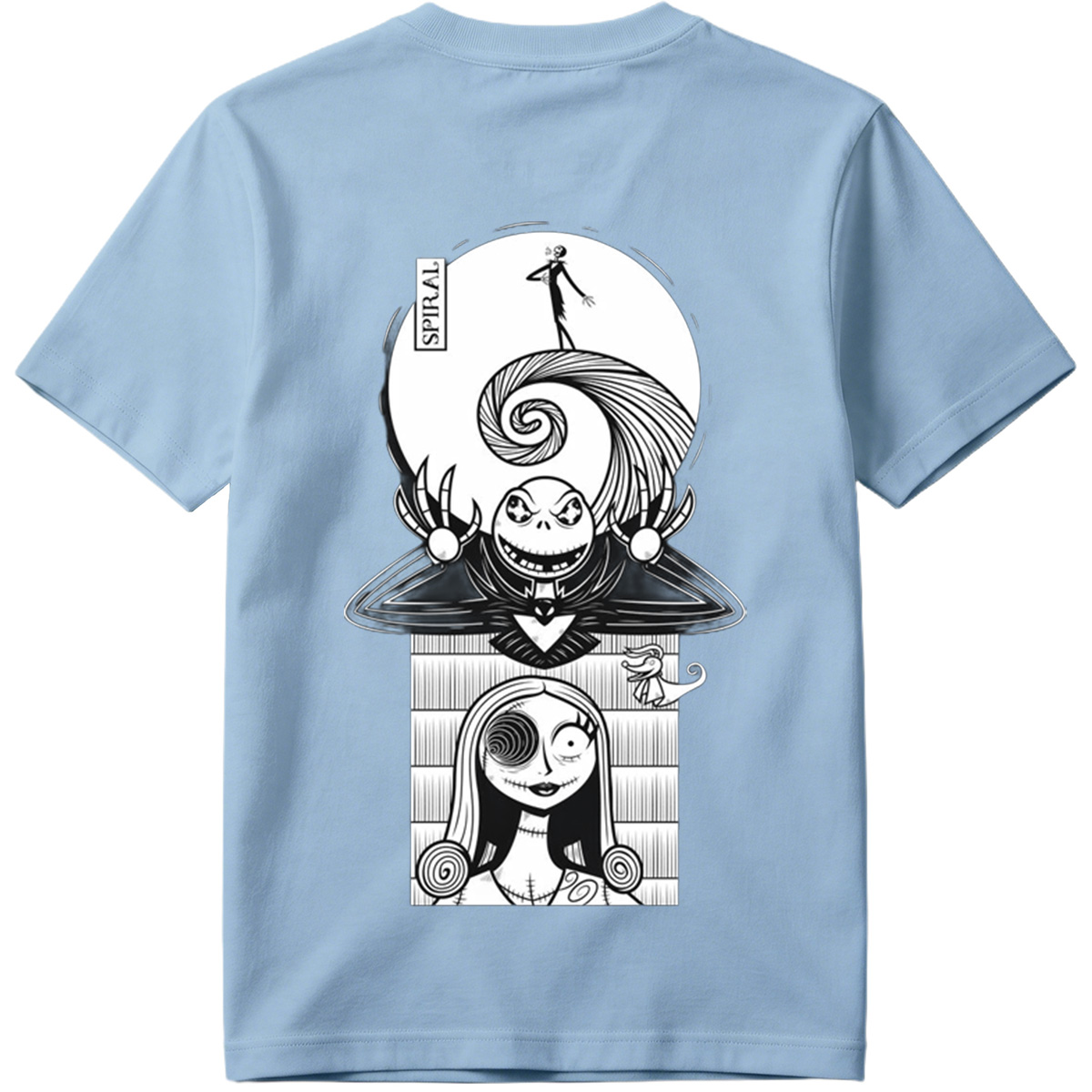 The Nightmare Before Christmas: Jack Skellington and Sally Spiral Art - Tee