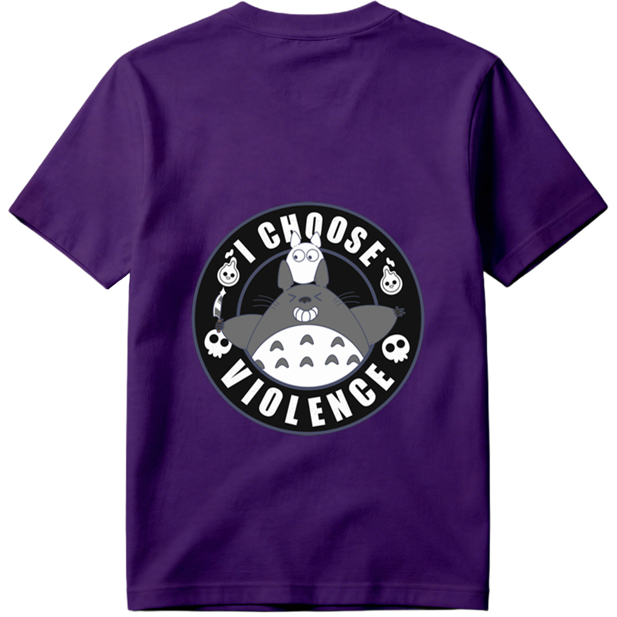 Totoro and Little Totoro - I Choose Violence - Tee