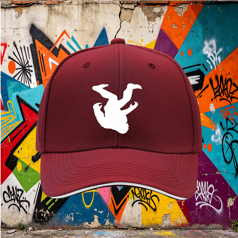 Unisex Classic Sandwich Hat with Bigfoot Silhouette Print - Lightweight Cotton Baseball Cap for Outdoor Adventures, Camping, Hiking, and Casual Wear - Perfect for Nature Enthusiasts and Cryptid Fans