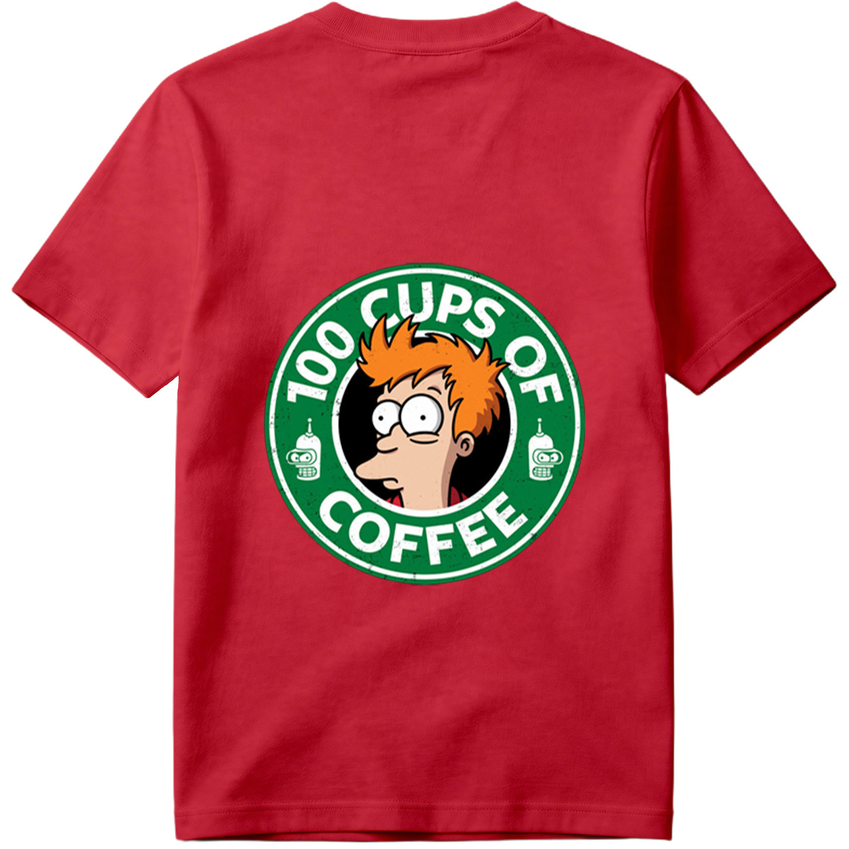 Futurama: Fry and Bender - 100 Cups of Coffee - Tee