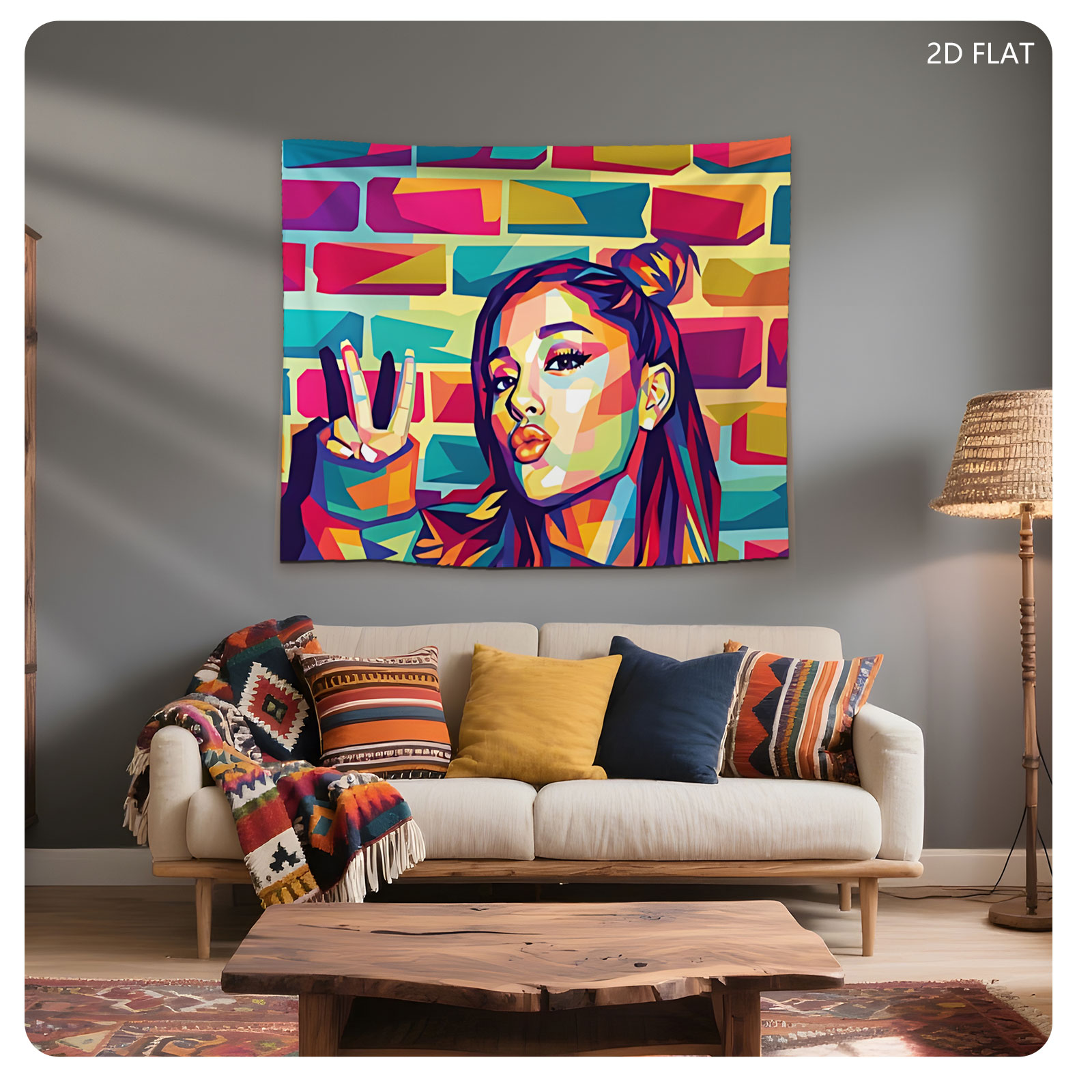 Ariana Grande Pop Art Portrait - Tapestry