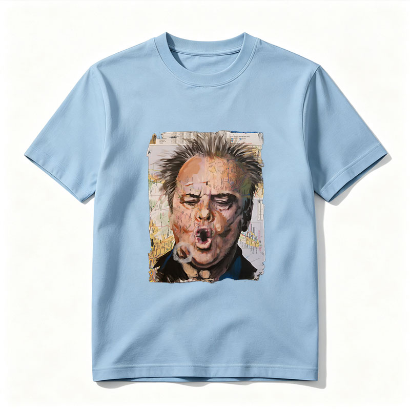Map-Faced Man Screaming with Smoke - Tee