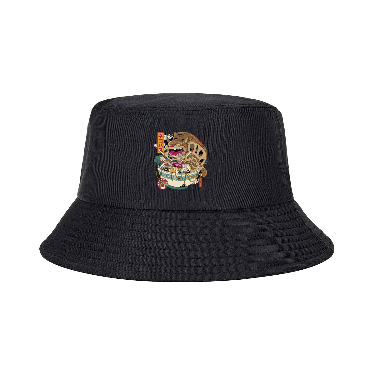 Neko Basu Ramen Cat Art - Fisherman's Hat