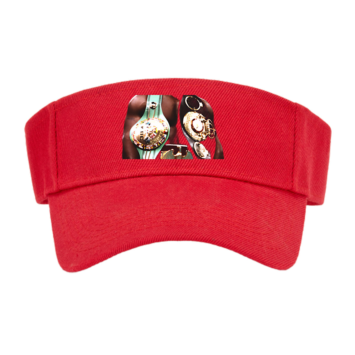 Mike Tyson in Boxing Glory with Championship Belts -  Visor cap