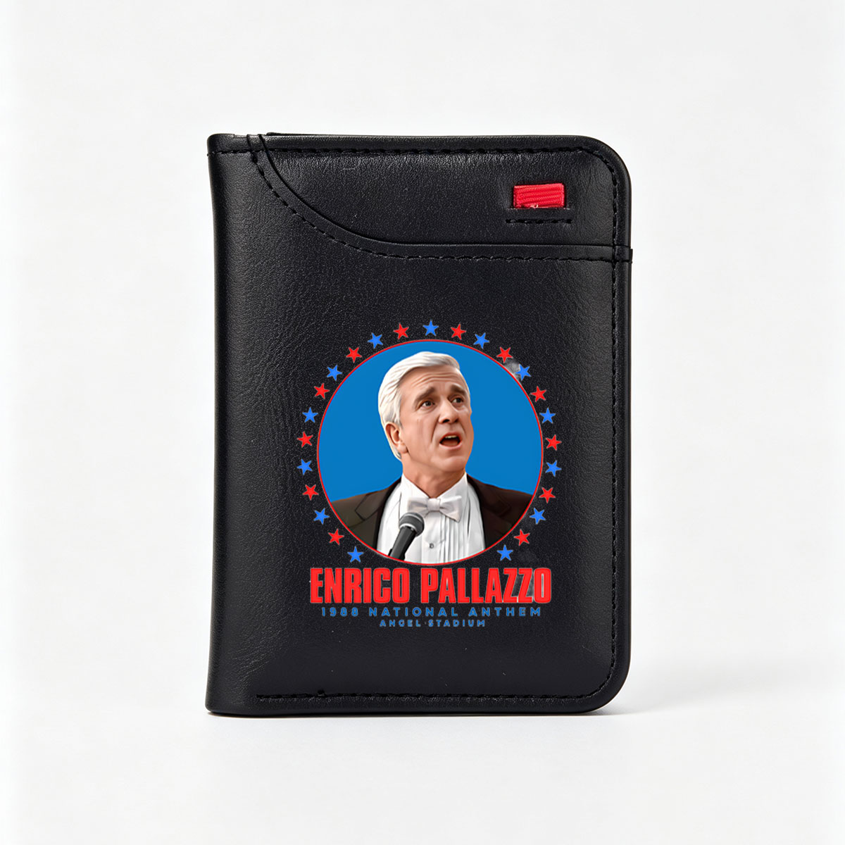 Enrico Pallazzo - 1988 National Anthem at Angel Stadium - Vertical Style Wallet
