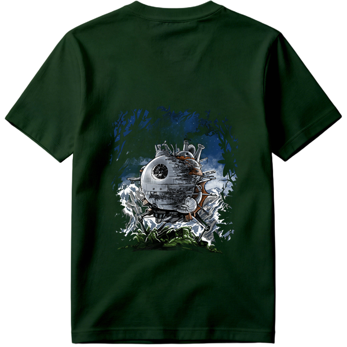 Steampunk Death Star in the Forest - Tee