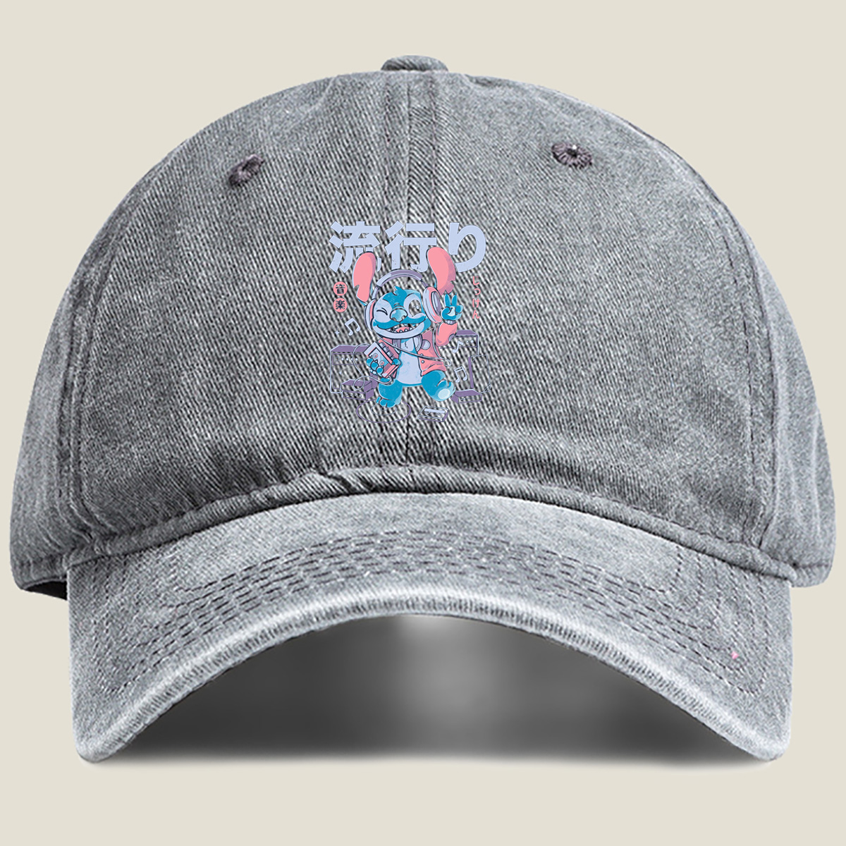 Stitch Music Party - Washed Denim - Baseball Cap