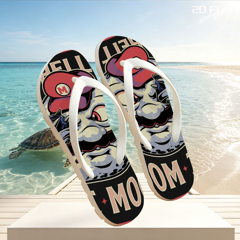 Mario Meets the Moon: A Shell to the Moon -  flip-flops