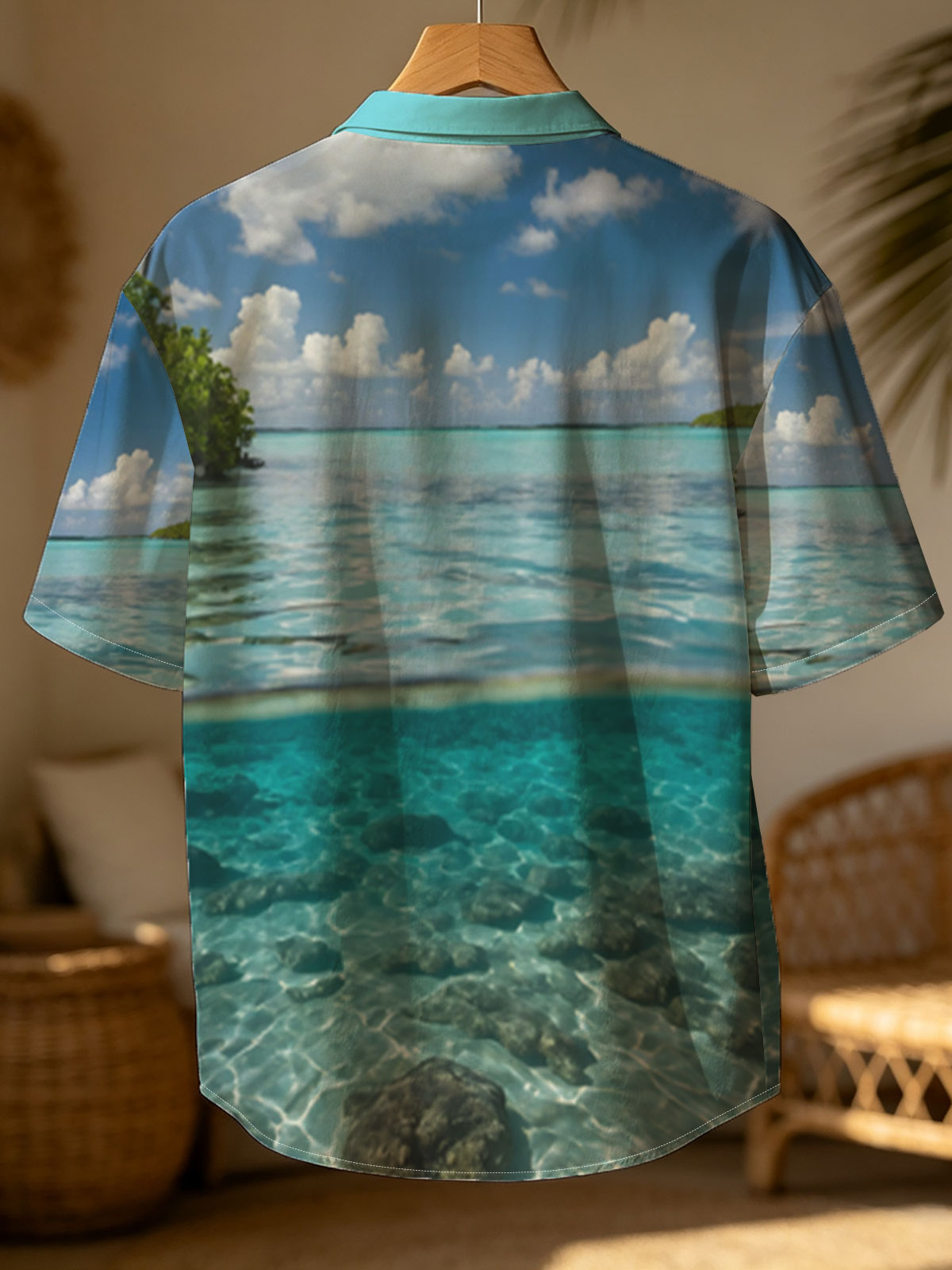 Crystal Clear Waters and Palm Trees in Paradise -  Shirt