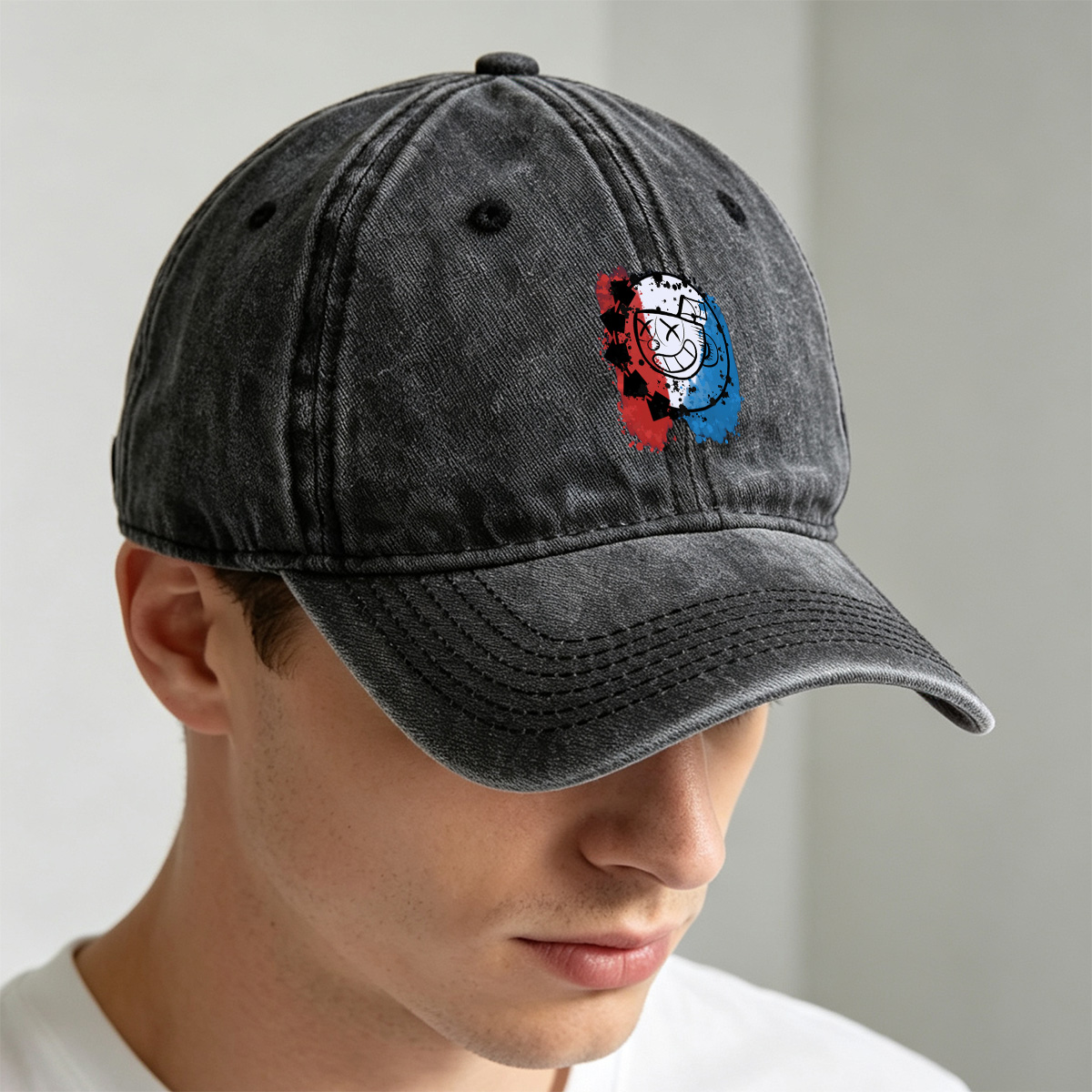 Cuphead: Mugman and the Devil's Deal - Washed Denim - Baseball Cap