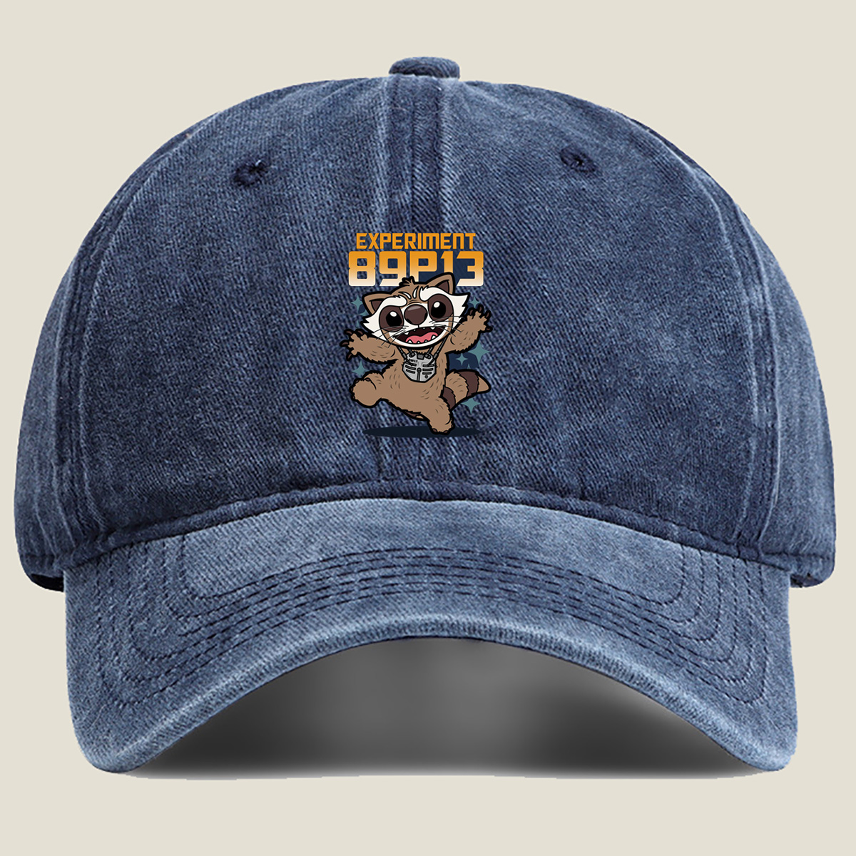 Experiment 89P13 - Rocket Raccoon - Washed Denim - Baseball Cap