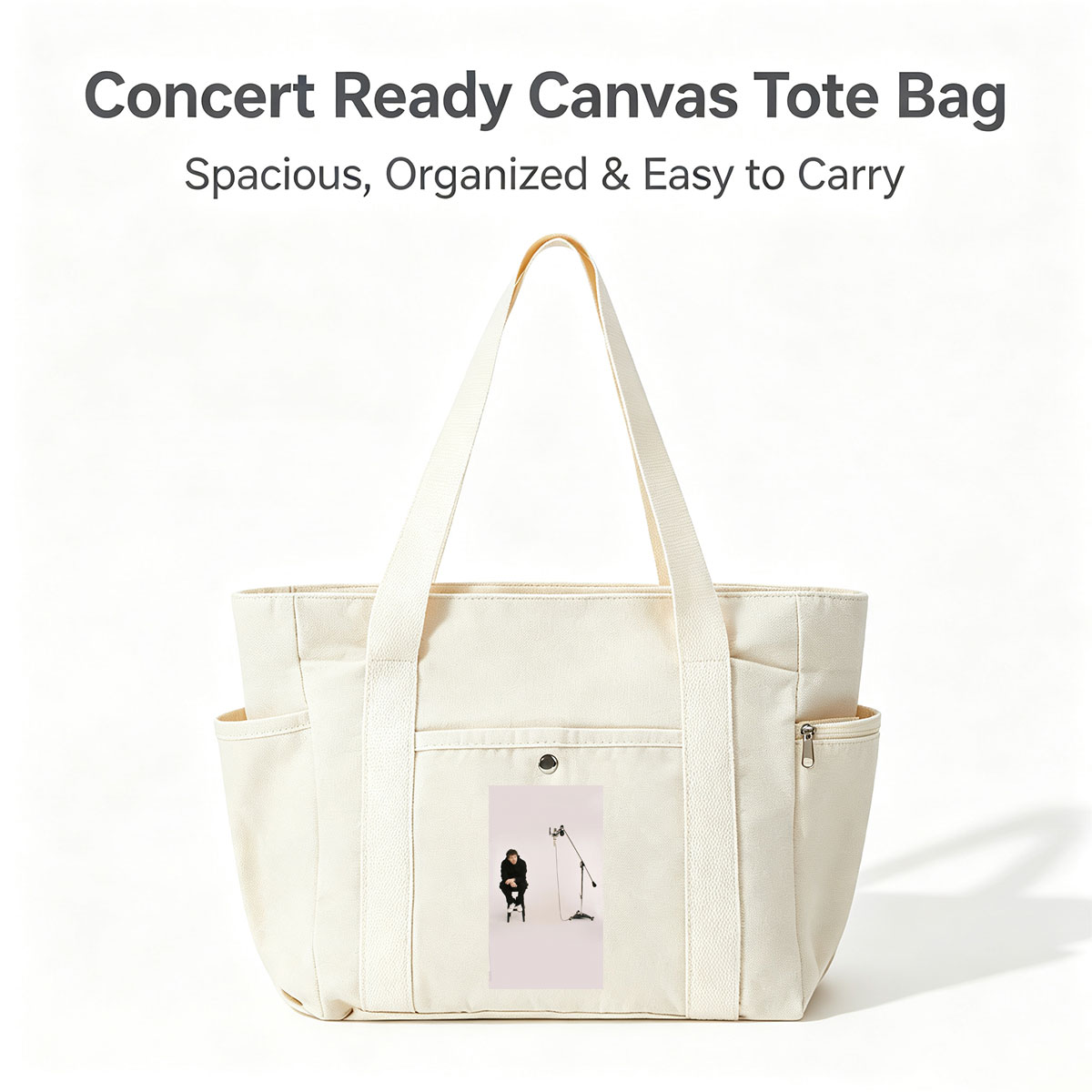 Liam Payne in Studio Session with Microphone Setup - Multi-pocket bags