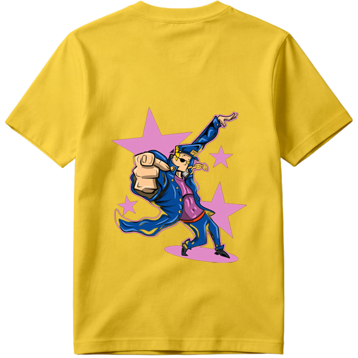 Gangster Mickey in Blue Coat and Hat, Dancing with Stars Background - Tee