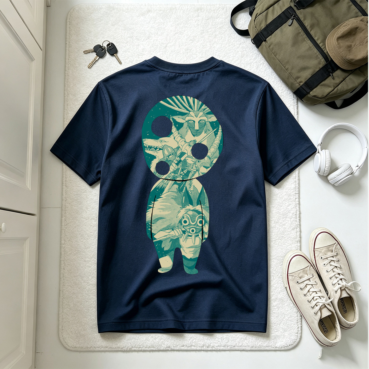Princess Mononoke: San and Moro in KAWS Style - Tee
