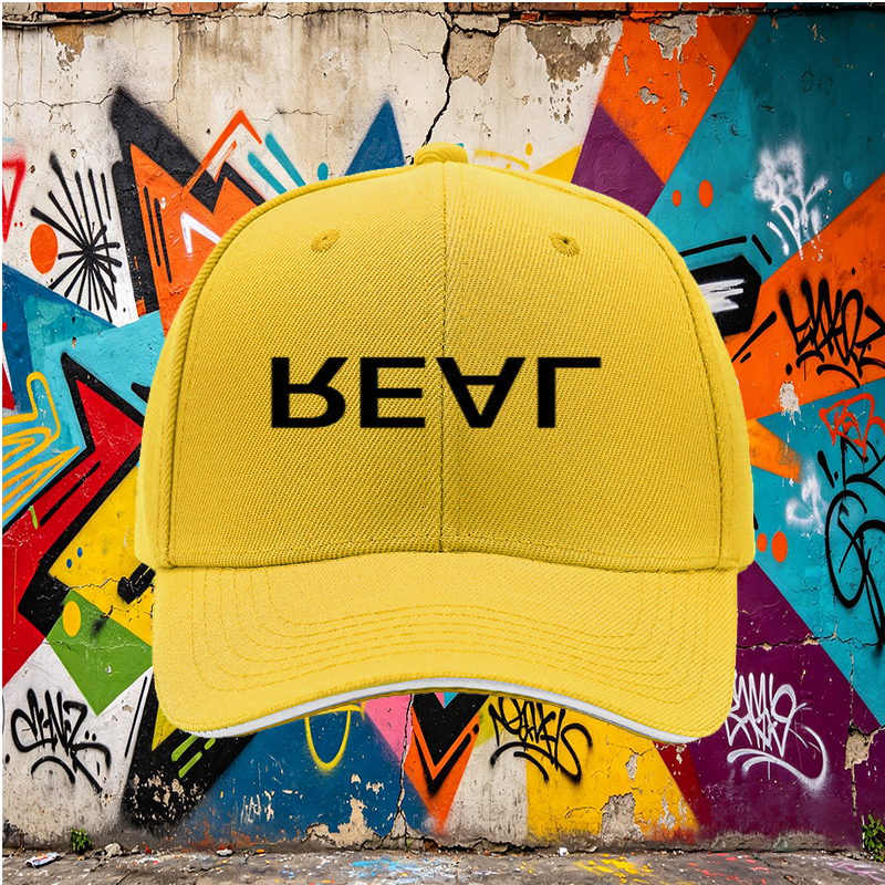 Unisex Classic Sandwich Hat with Real Print Design – Perfect for Outdoor Activities, Casual Wear, and Everyday Use – Ideal for Adults Seeking Stylish and Comfortable Headwear