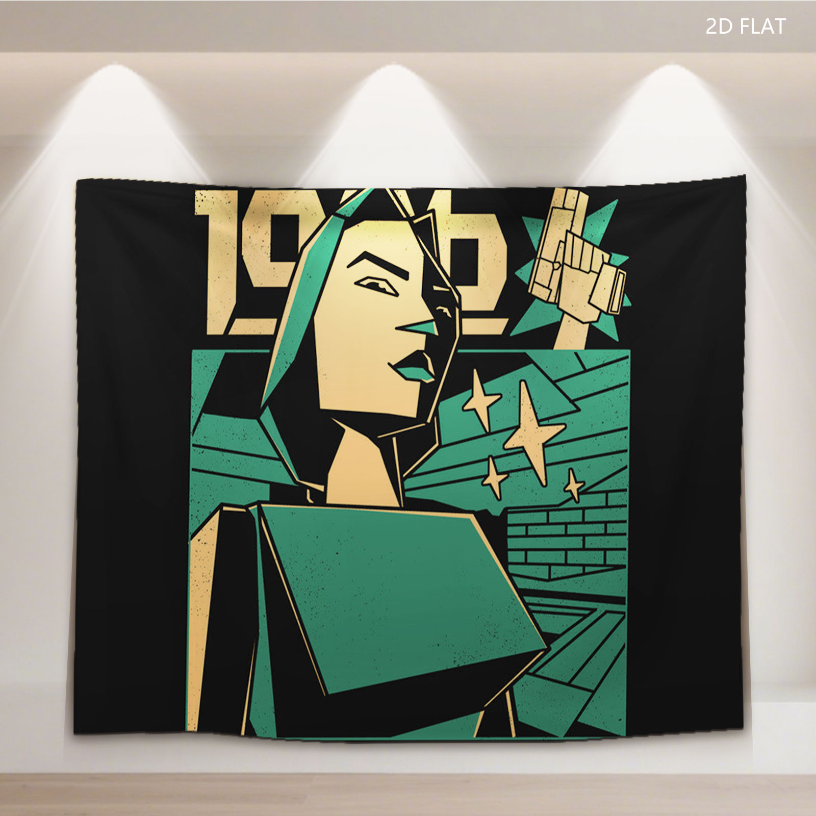 1984: A Woman's Defiance in a Dystopian World - Tapestry