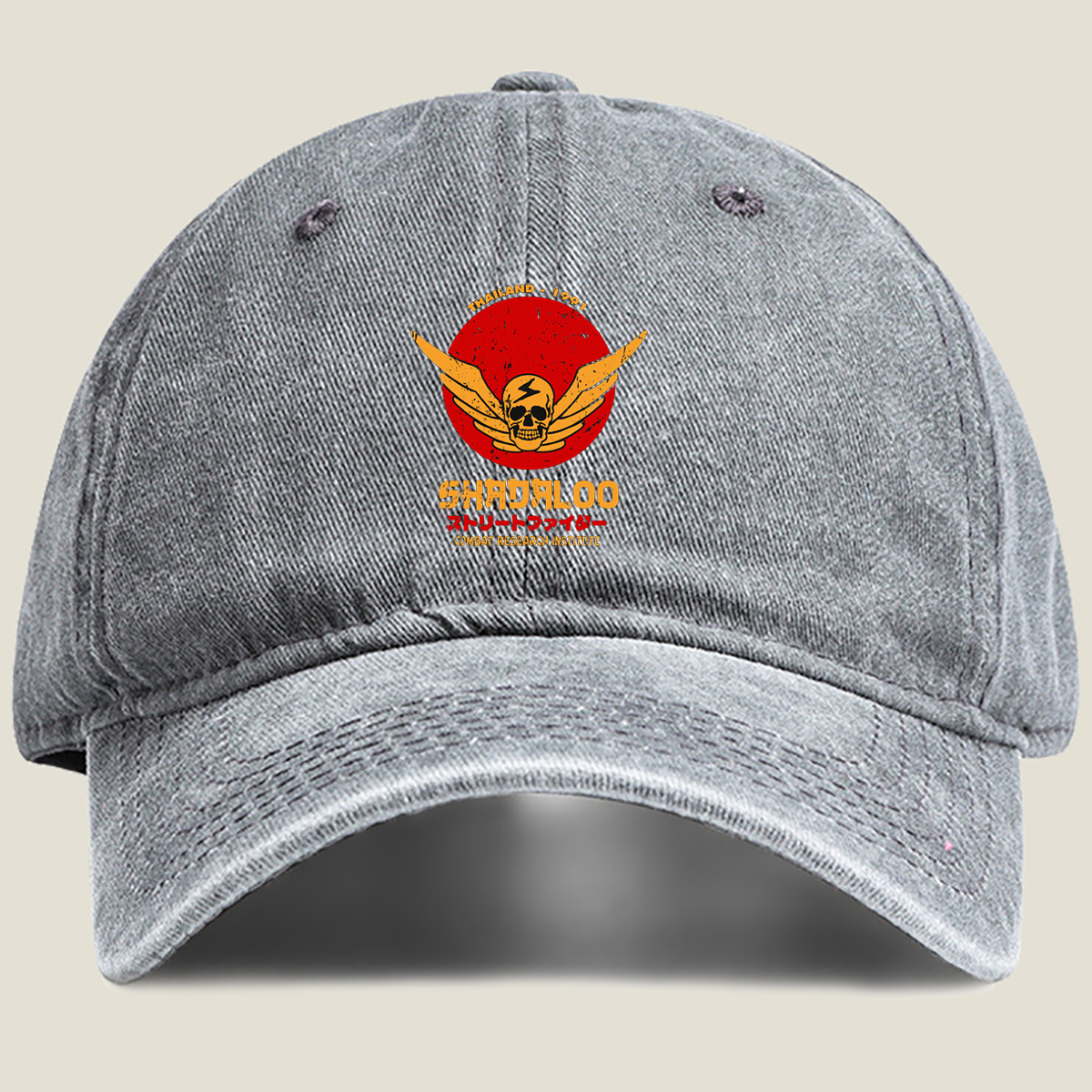 Shadaloo - Street Fighter Combat Research Institute - Washed Denim - Baseball Cap