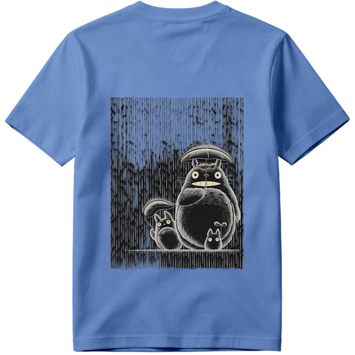 Totoro and Friends in the Rain - Tee
