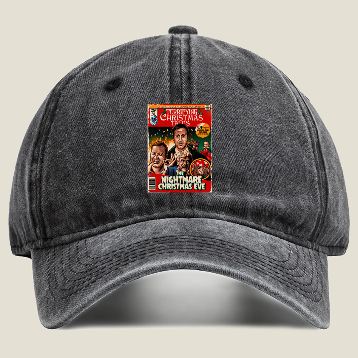 Terrifying Christmas Tales: The Nightmare Christmas Eve - Washed Denim - Baseball Cap