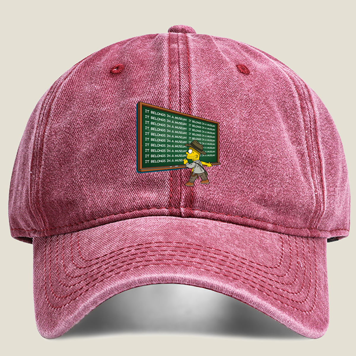 Homer Simpson Museum Maniac - Washed Denim - Baseball Cap
