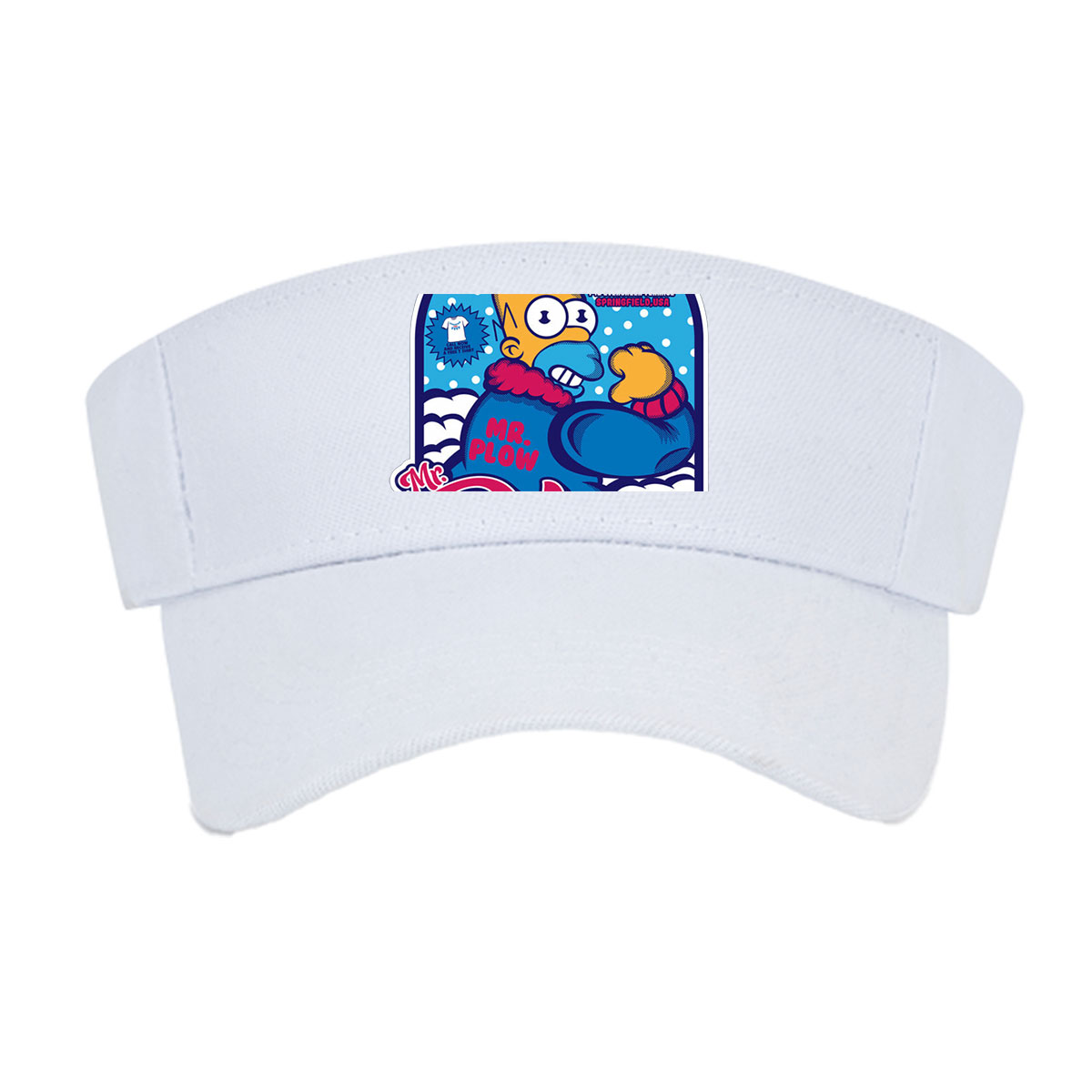 Homer Simpson as Mr. Plow, Springfield USA, KL5-3226, Evergreen Terrace -  Visor cap