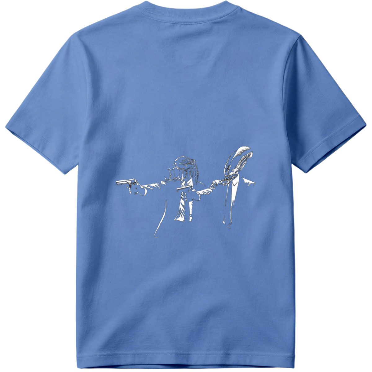 Predator and Alien in Suits with Guns - Tee