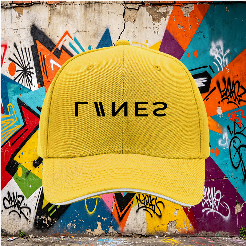 Unisex Classic Sandwich Hat with Minimalist Lines Print - Perfect for Outdoor Activities, Urban Style, and Everyday Wear - Ideal for Adults Seeking Simple Fashion and Comfortable Fit