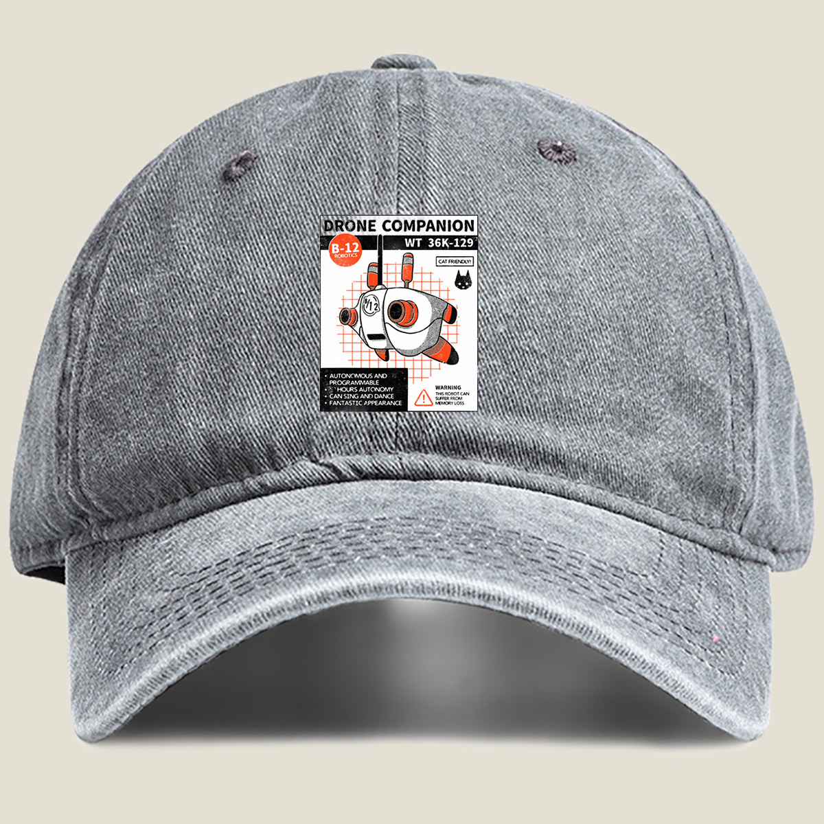 Drone Companion B-12 Robotics WT 36K-129 - Washed Denim - Baseball Cap