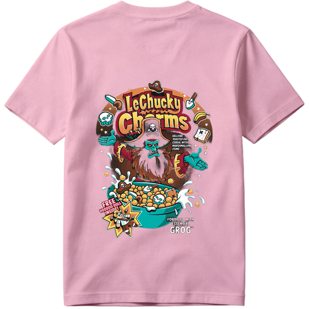 LeChucky Charms: Hellfire Toasted Oat Cereal with Voodoo Doll and Grog - Tee