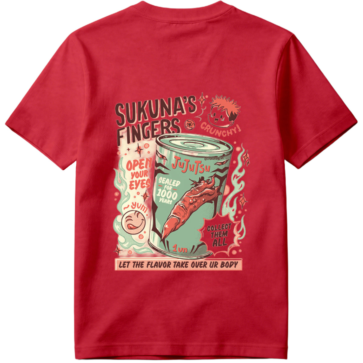 Sukuna's Fingers: Jujutsu Kaisen Snack Parody - Tee