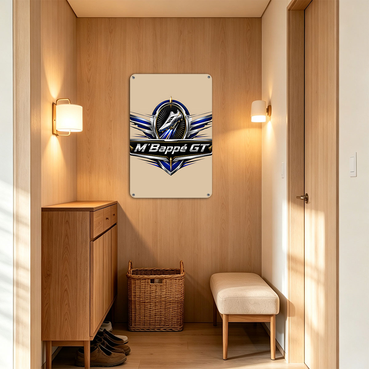 M'Bappe GT Football Shoe Brand Logo - painting