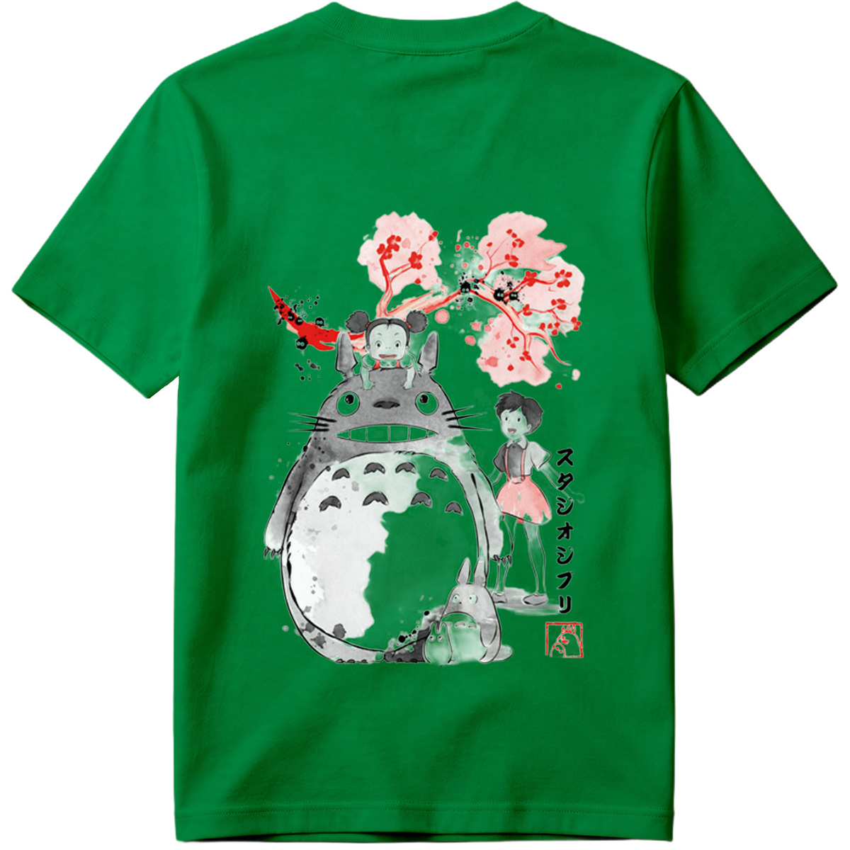 Totoro, Mei, and Satsuki from Studio Ghibli - Tee