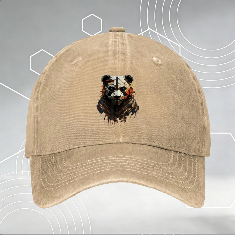 New Baseball Cap with Sleeping Wolf and 