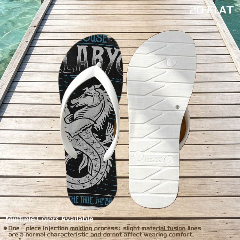 House Velaryon: The Old, the True, the Brave – Dragon Sigil Emblem -  flip-flops