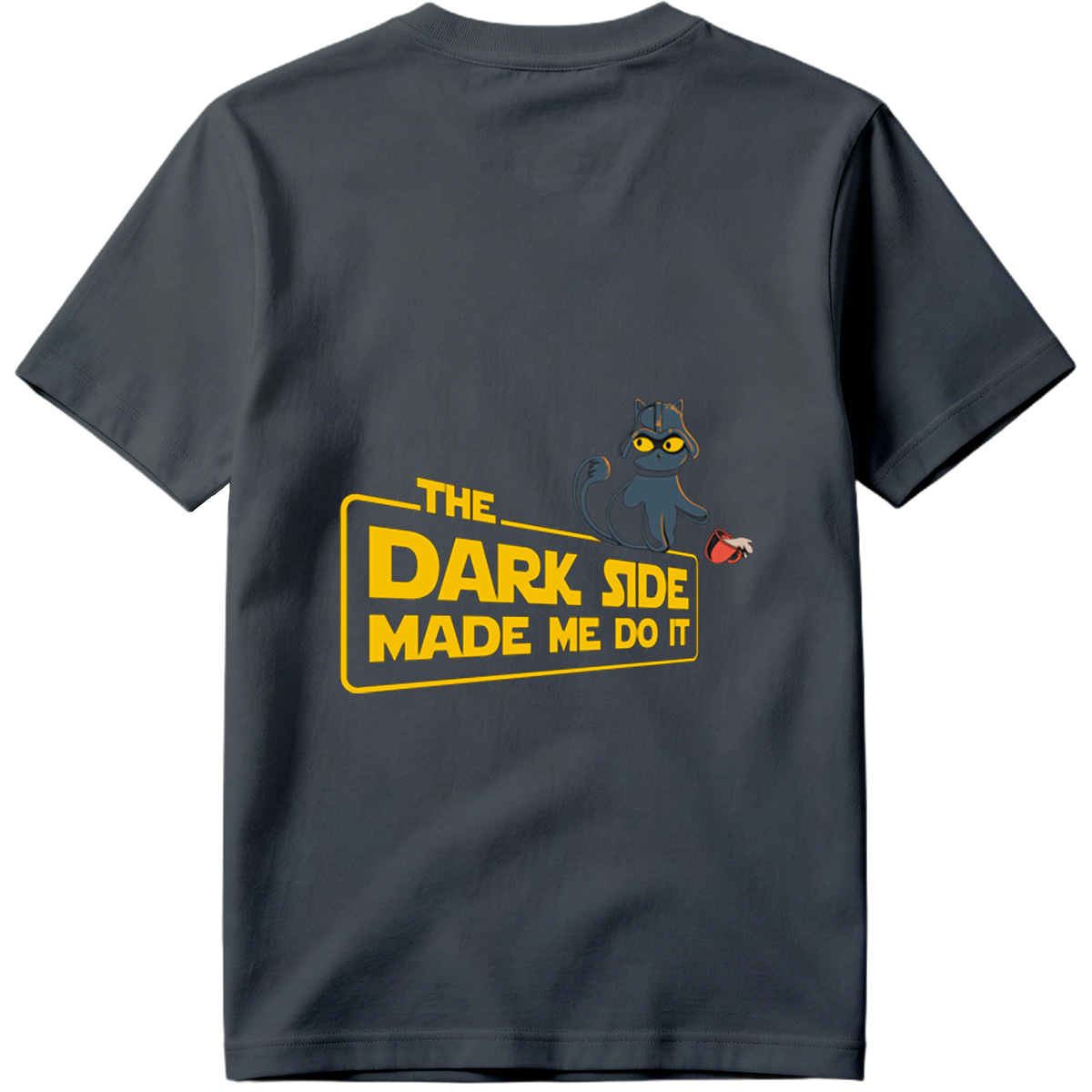 Star Wars - The Dark Side Made Me Do It Cat - Tee