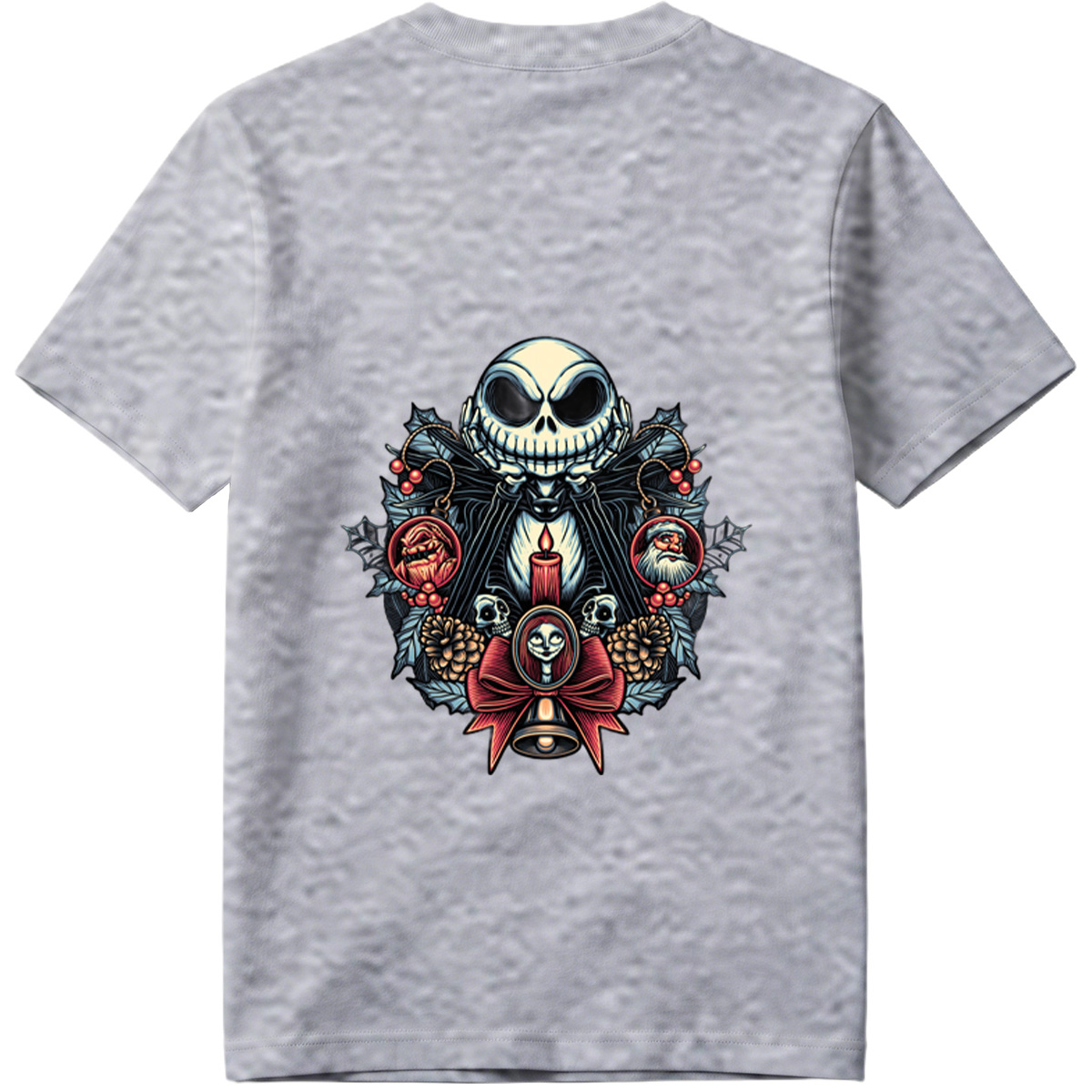 The Nightmare Before Christmas: Jack Skellington, Sally, and Santa Ornaments - Tee