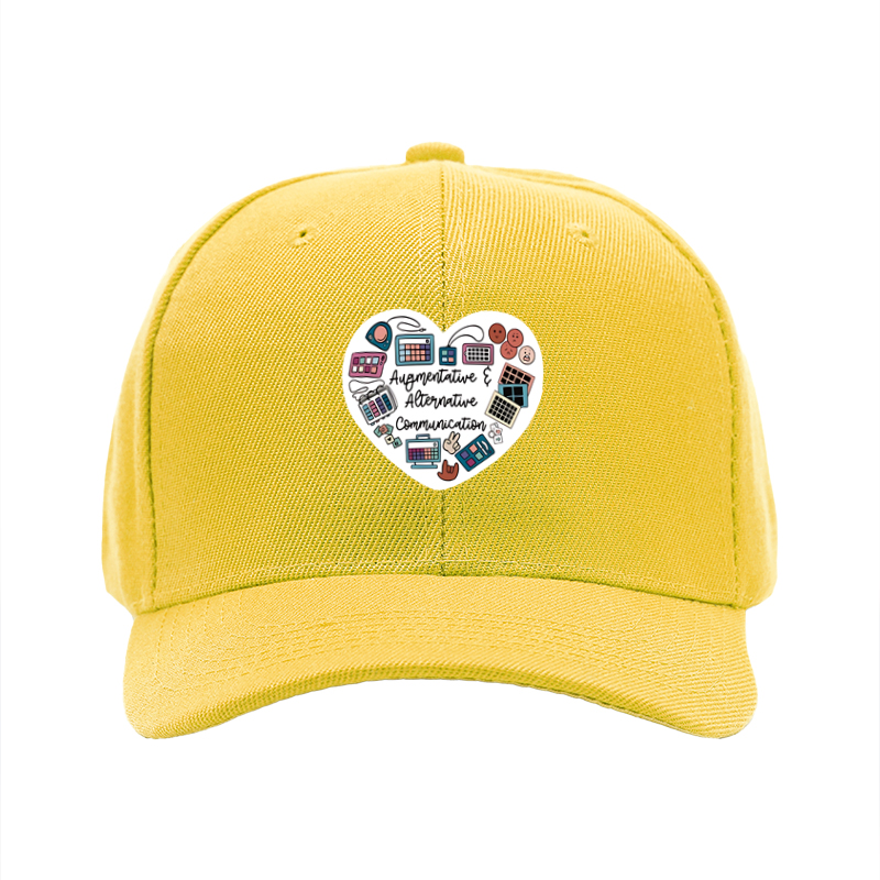 1pc New Baseball Cap with Augmentative & Alternative Communication Print Unisex Adjustable Hat for Daily Wear and Outdoor Activities Adults and Teens