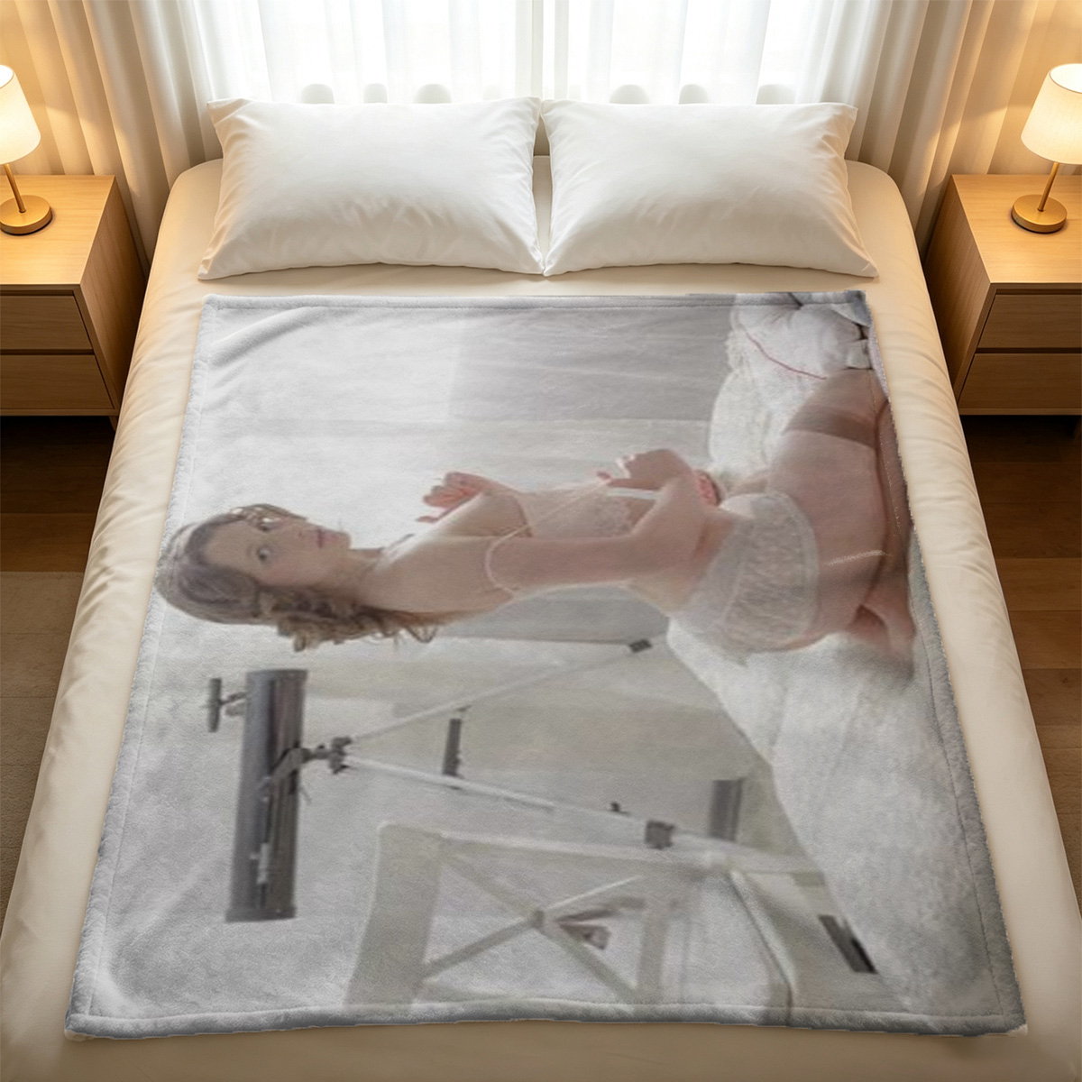Nurse Cosplay Bound and Syringe Tease - Blanket